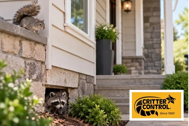 Wildlife entry point investigation around a Lake County home